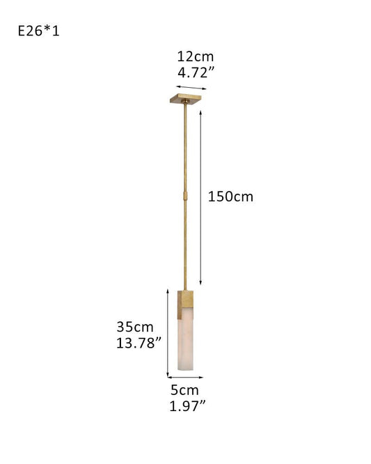 8 Lights Organic Elegance Linear Convet Alabaster Chandelier - GILDLAMPS