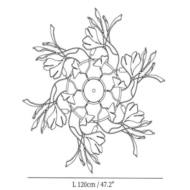 Gingko Luxury Chandelier Style B - gildlamps