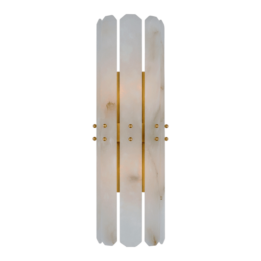 Alabaster Adrian Shield Wall Sconce - GILDLAMPS