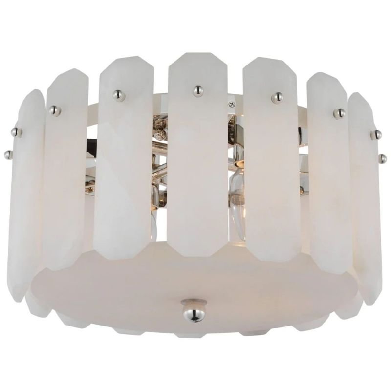 Alabaster Shield Small Ceiling Chandelier - GILDLAMPS