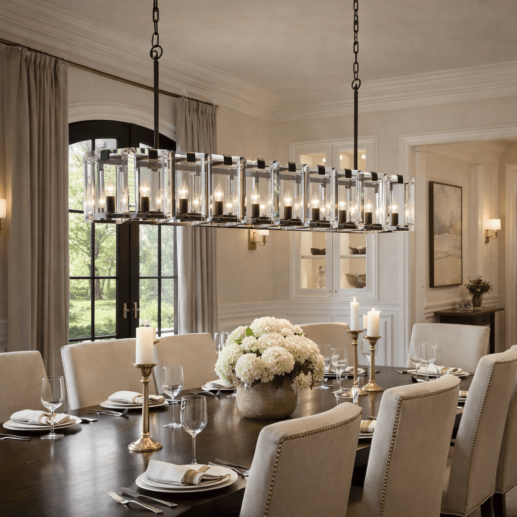 Amaya Rectangular Chandelier - GILDLAMPS