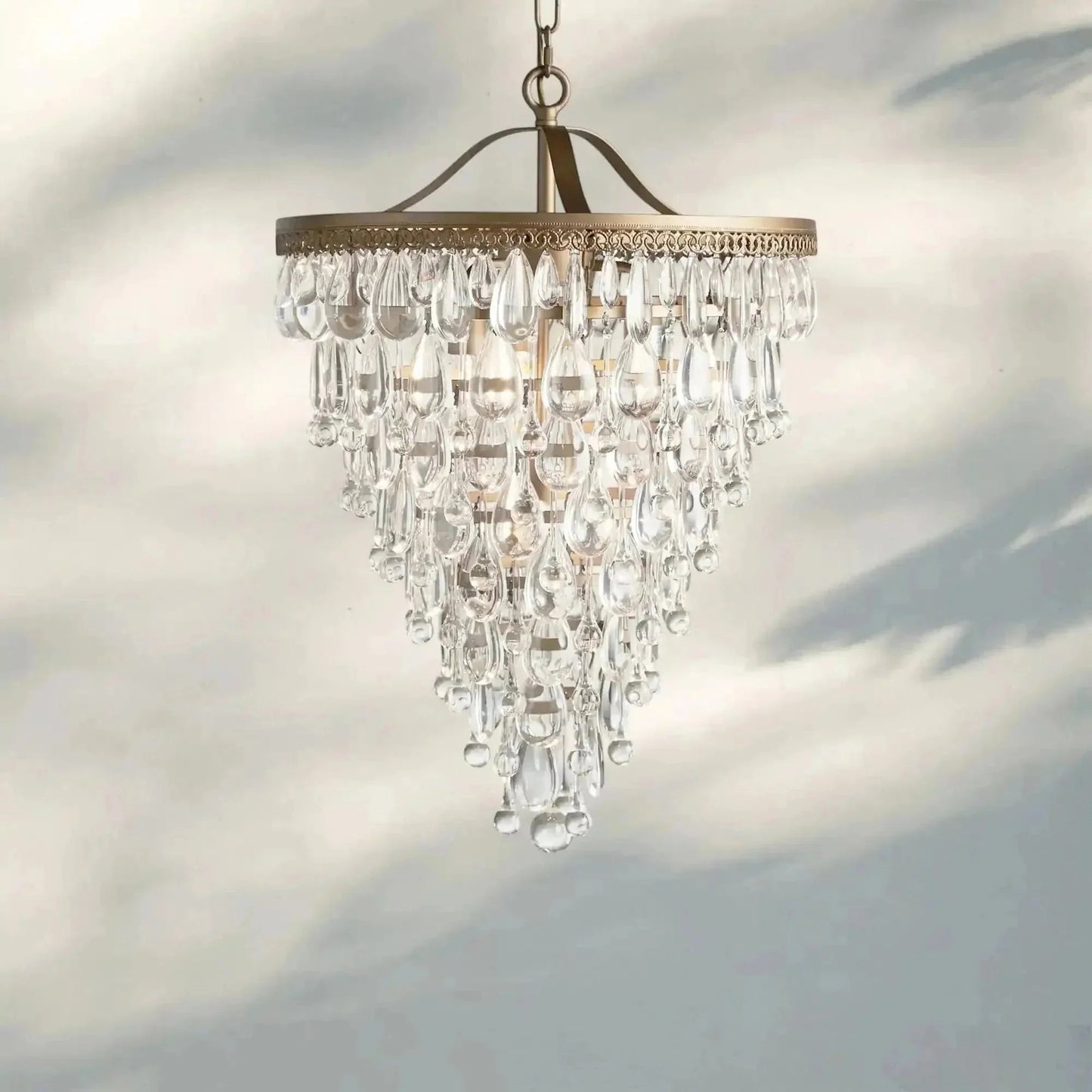 Anabelle Round Chandelier 17''23''H - GILDLAMPS