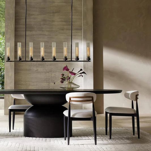 Andreas Glass Linear Chandelier Lighting - GILDLAMPS