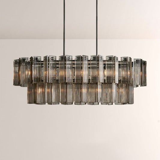 Art Glass Delsia Linear Chandelier - GILDLAMPS