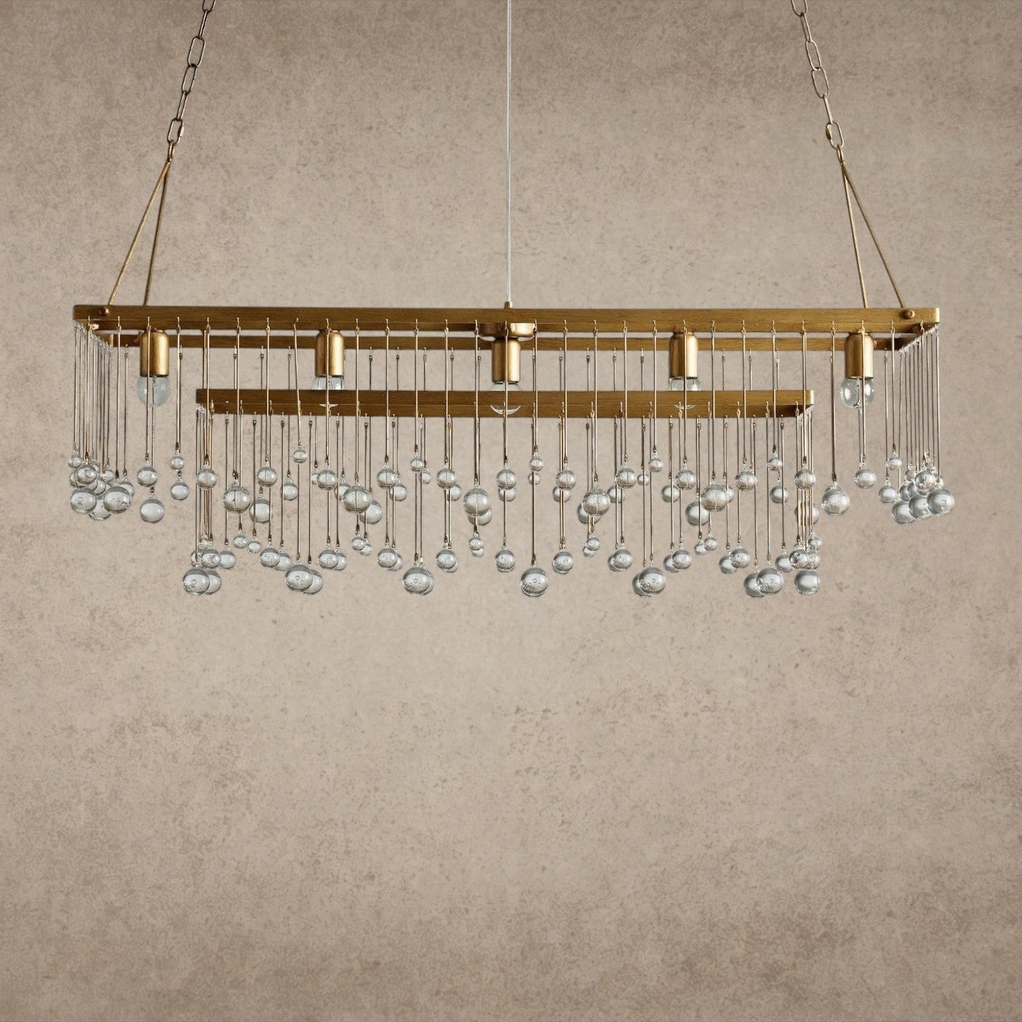 Aubrey Rectangular Chandelier 47 inch, 60 inch