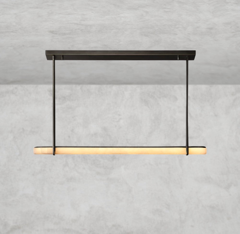Audaben Alabaster Single Bar Linear Chandelier - GILDLAMPS