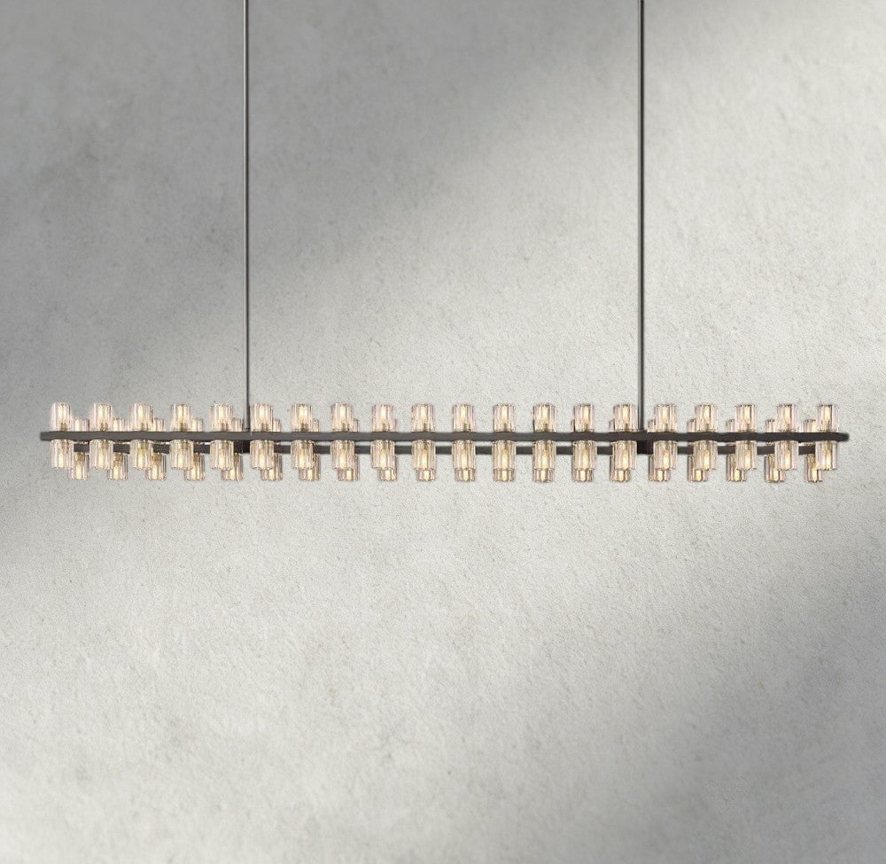 Avecho LED Rectangular Chandelier 54", 72" - GILDLAMPS