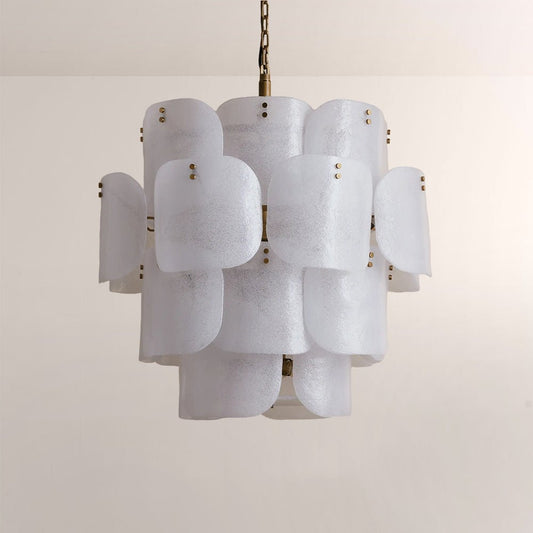 Blaire Tiered Blown Glass Chandelier - GILDLAMPS