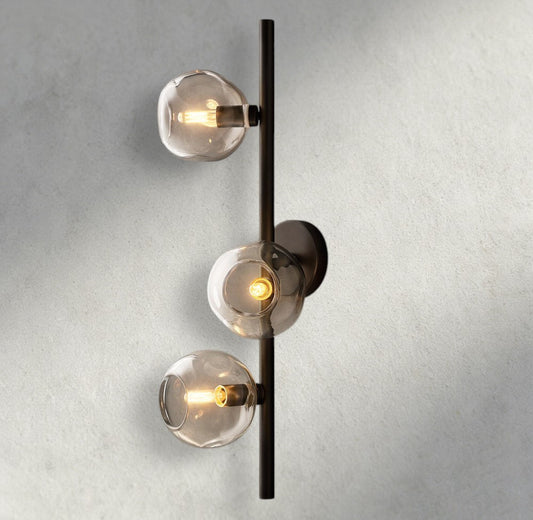 Bubble Clear Glass Cascade Sconce - GILDLAMPS