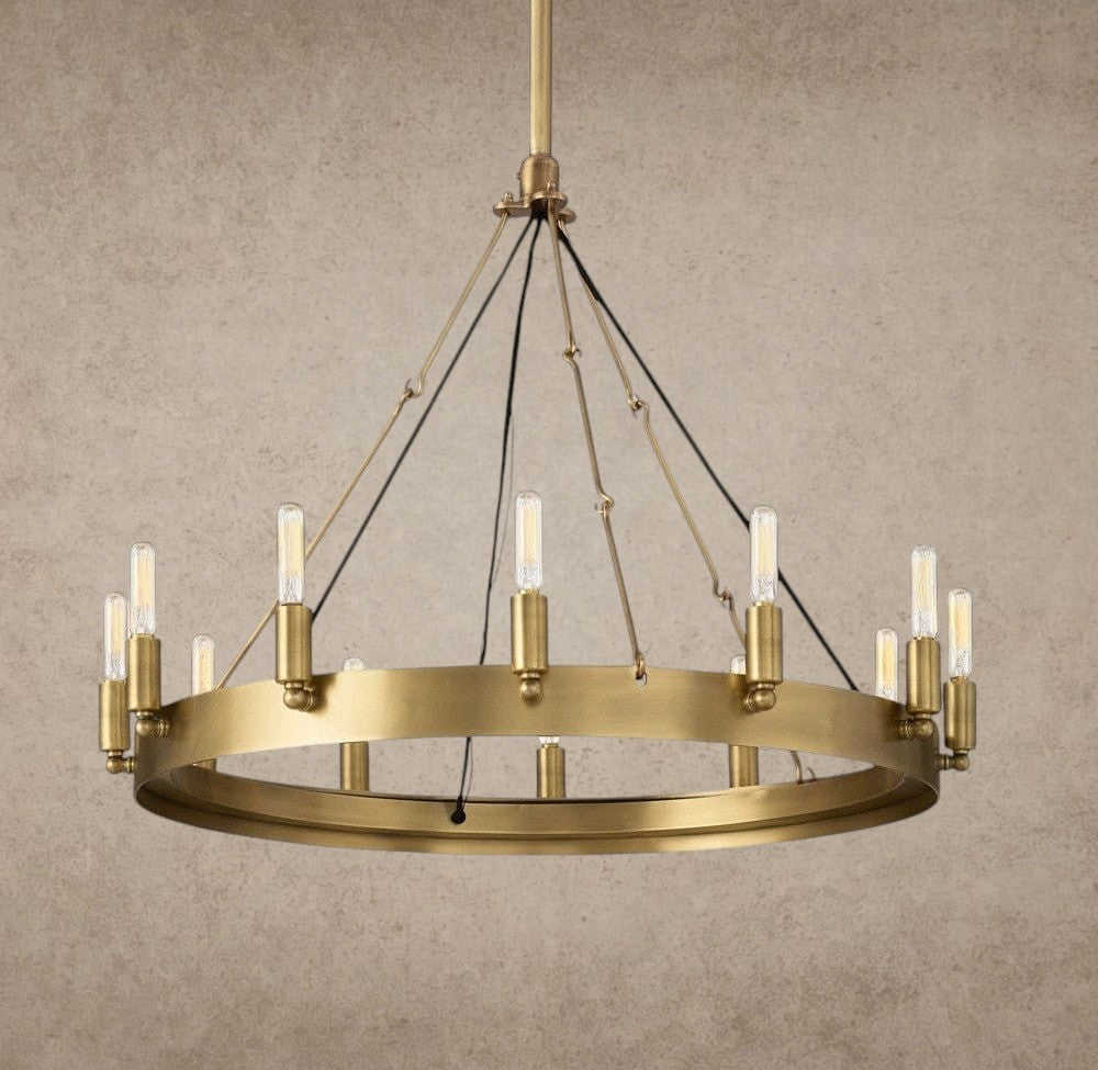 Camino Round Outdoor Chandelier 26 inch, 38 inch, 50 inch