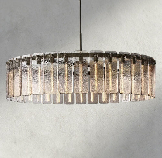 Celamotto Glass Round Chandelier 36", 48", 60" - GILDLAMPS