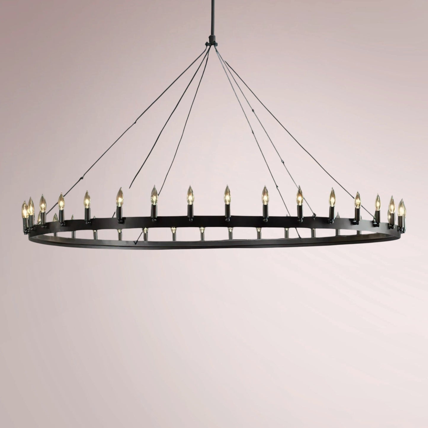 Cemino Vintage Candelabra Round Chandelier - GILDLAMPS