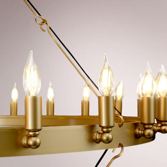 Cemino Vintage Candelabra Two - Tier Chandelier - GILDLAMPS