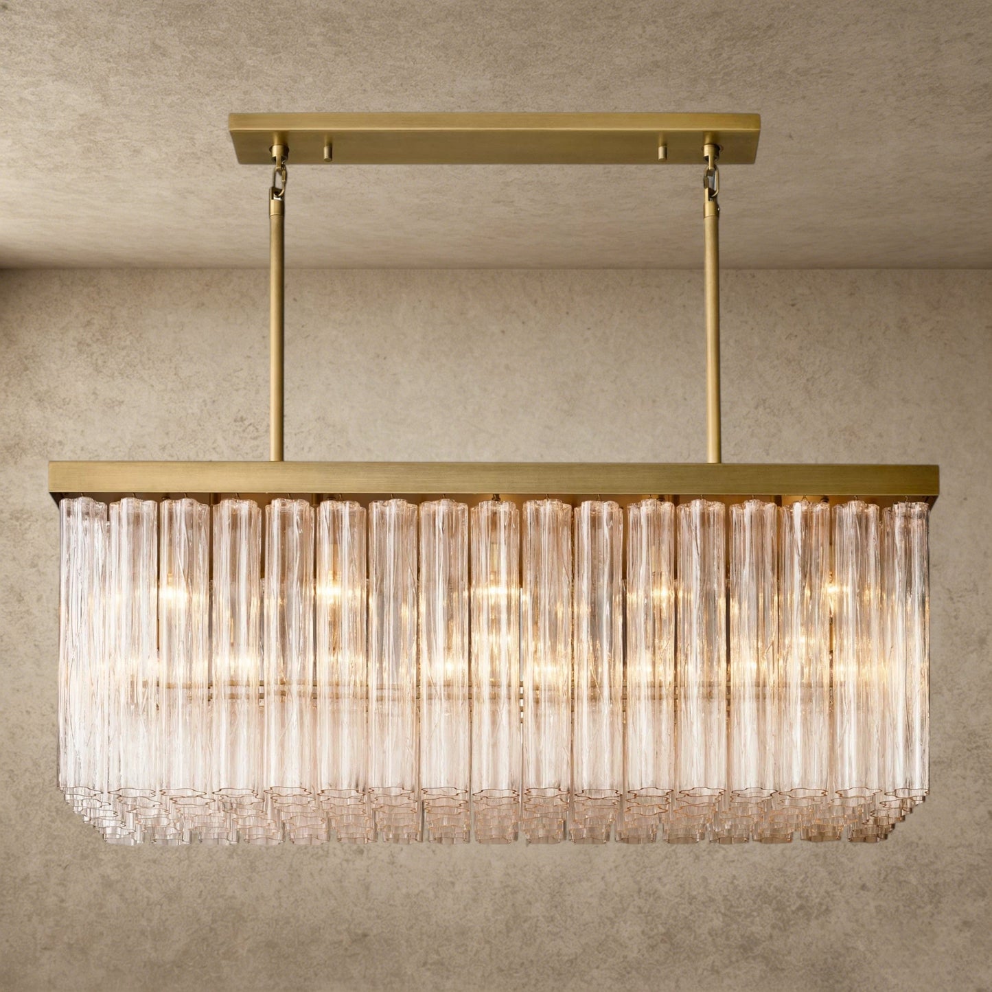 Cielo Rectangular Chandelier 54 inch, 73 inch