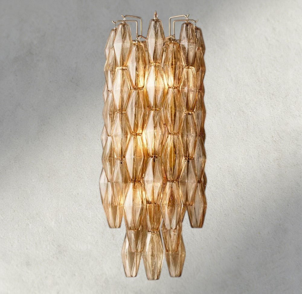CIHELA CLEAR/ SMOKE GLASS GRAND SCONCE 30" - GILDLAMPS