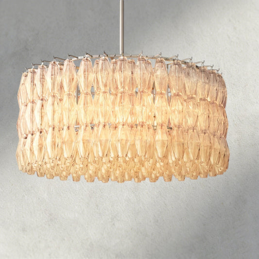 CIHELA CLEAR/ SMOKE GLASS ROUND CHANDELIER 37", 47", 62" - GILDLAMPS