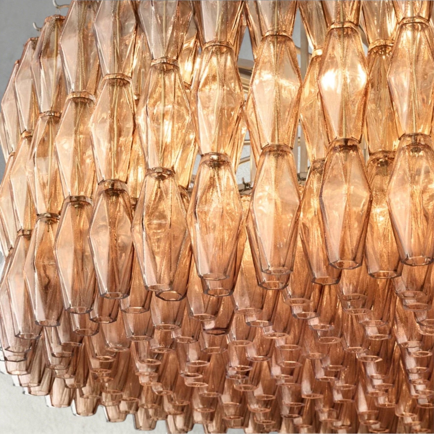 CIHELA CLEAR/ SMOKE GLASS ROUND CHANDELIER 37", 47", 62" - GILDLAMPS