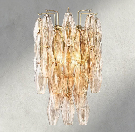 CIHELA CLEAR/ SMOKE GLASS SCONCE 19"