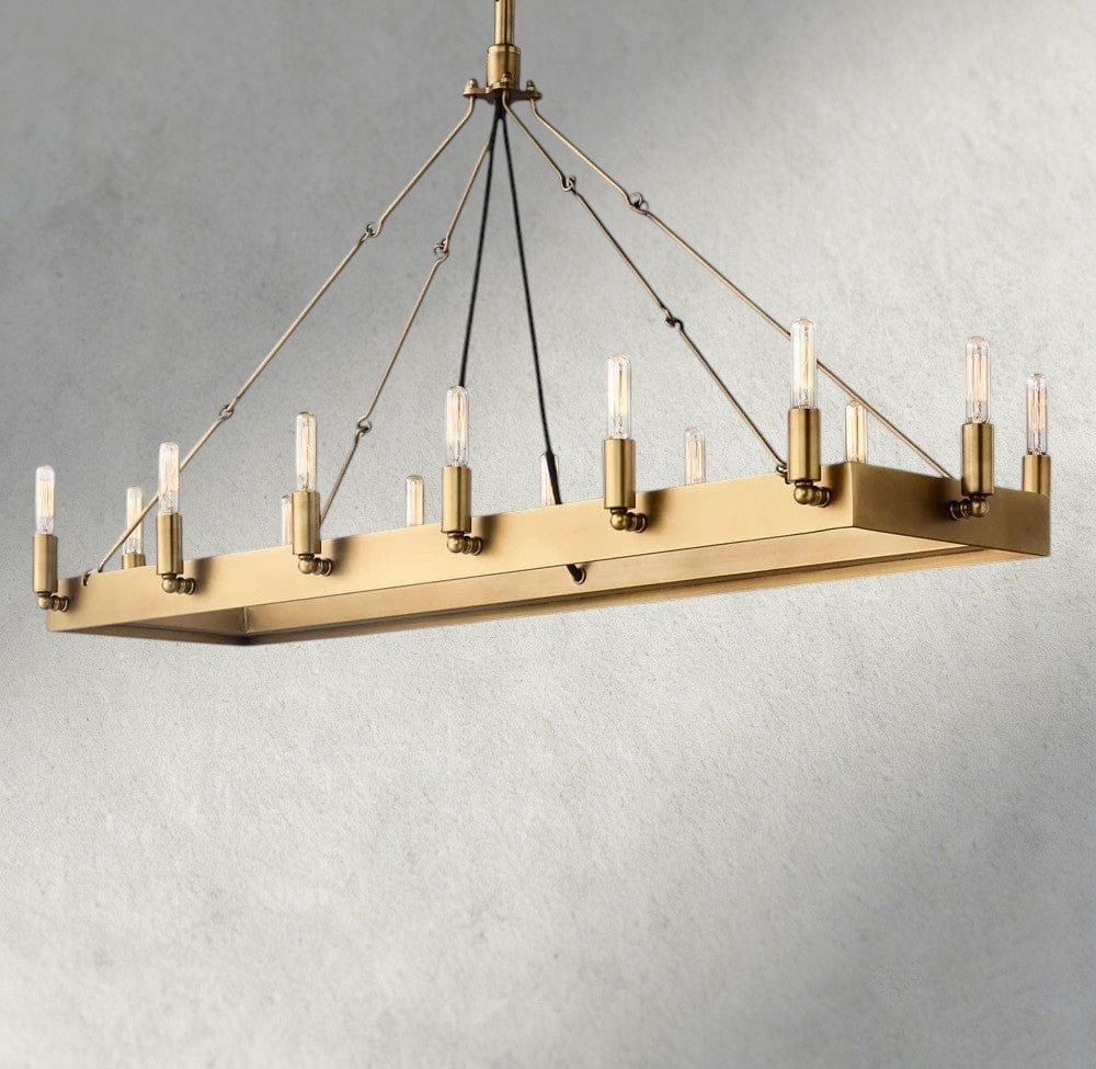 Cominv Rectangular Outdoor Chandelier 41", 54" - GILDLAMPS