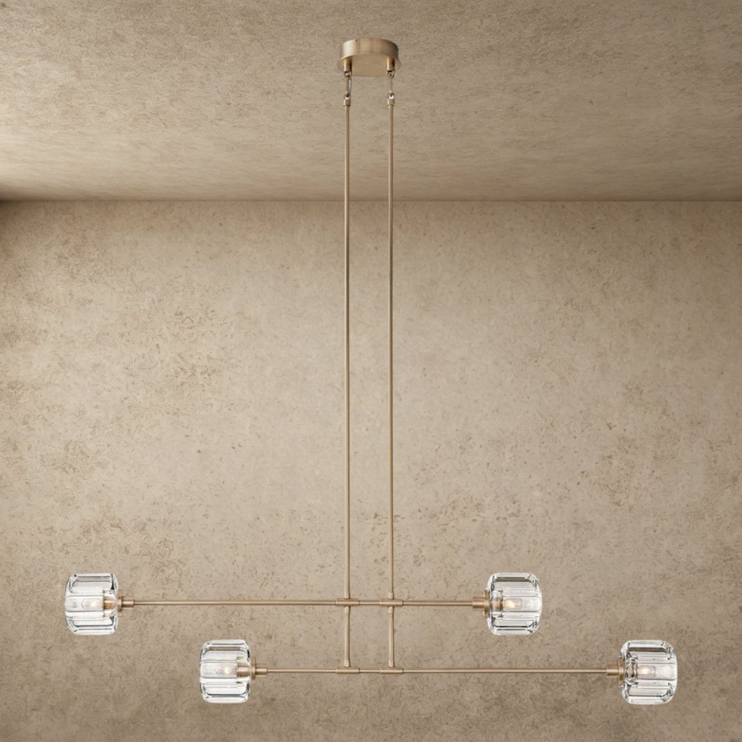 Demaret Mobile Linear Chandelier 54 inch, 72 inch