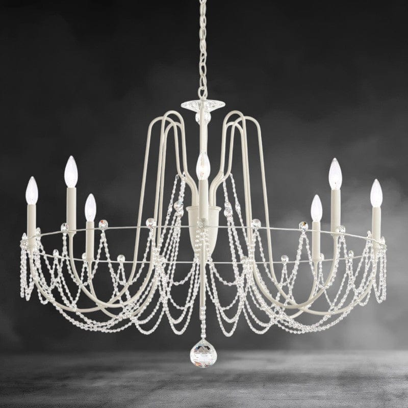 Esmeralda Single Tier Crystal Chandelier 37 inch