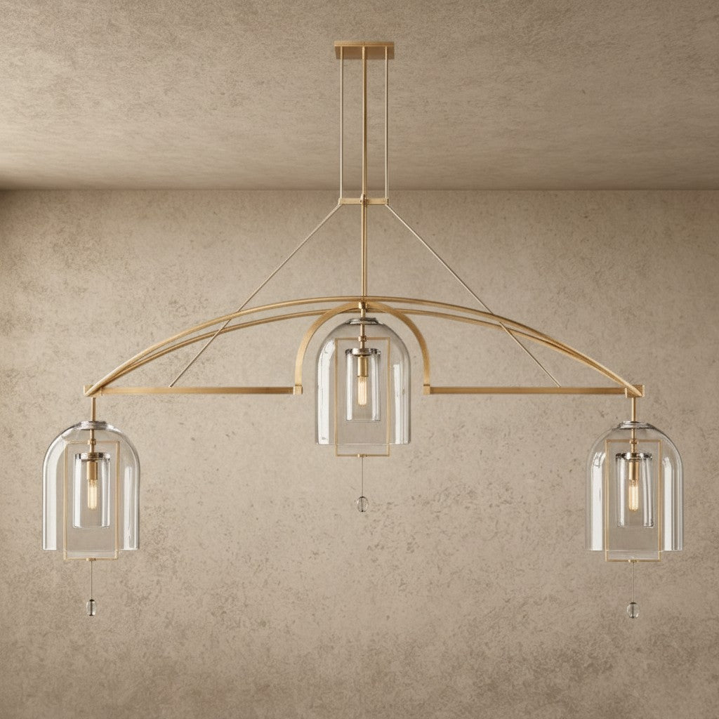 Fulcrum Grand Linear Chandelier 61 inch, 73 inch, 85 inch