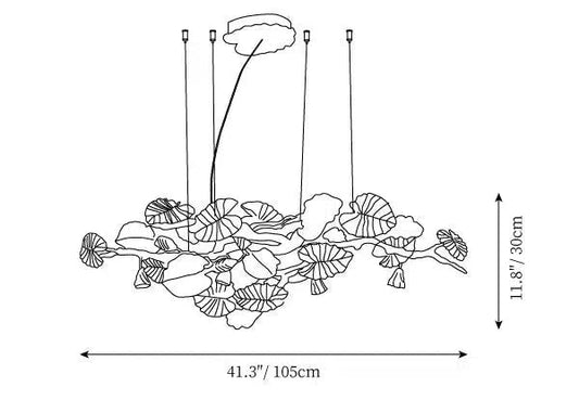 Gold Leaf Chandelier - GILDLAMPS