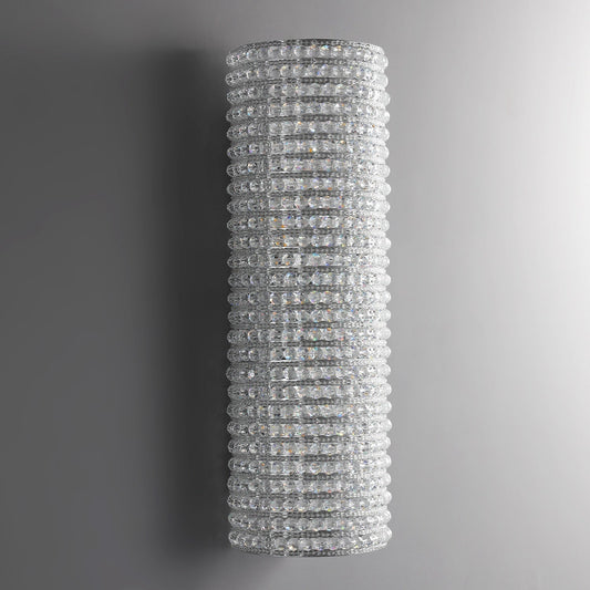 Halo Modern Clear Crystal Wall Sconce 21"H - GILDLAMPS