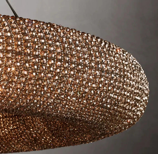 Halo Modern Somke Round Chandelier 72" - GILDLAMPS