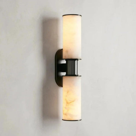 Harlin 2 - Light Wall Sconce in Alabaster - GILDLAMPS