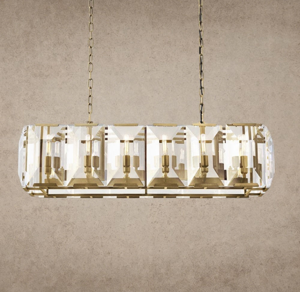Harlow Crystal Rectangular Chandelier 42 inch, 54 inch, 62 inch, 74 inch