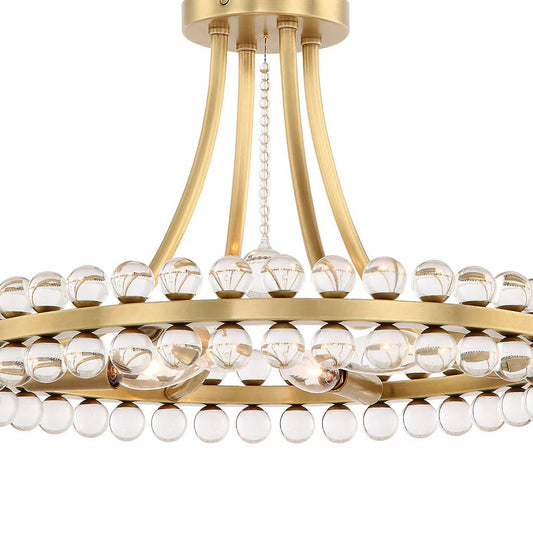 Latin 4 Light Chandelier - Flush Mount - GILDLAMPS