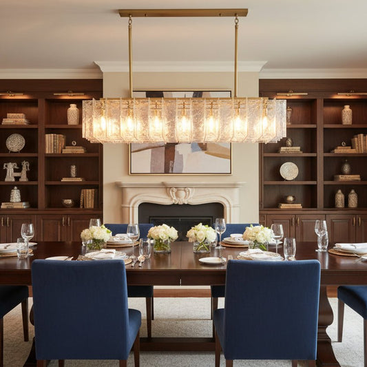 Latracy Rectangular Chandelier 67" - GILDLAMPS