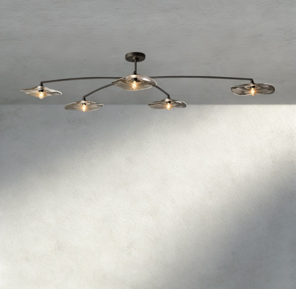 Lily Clear Glass Flushmount - GILDLAMPS