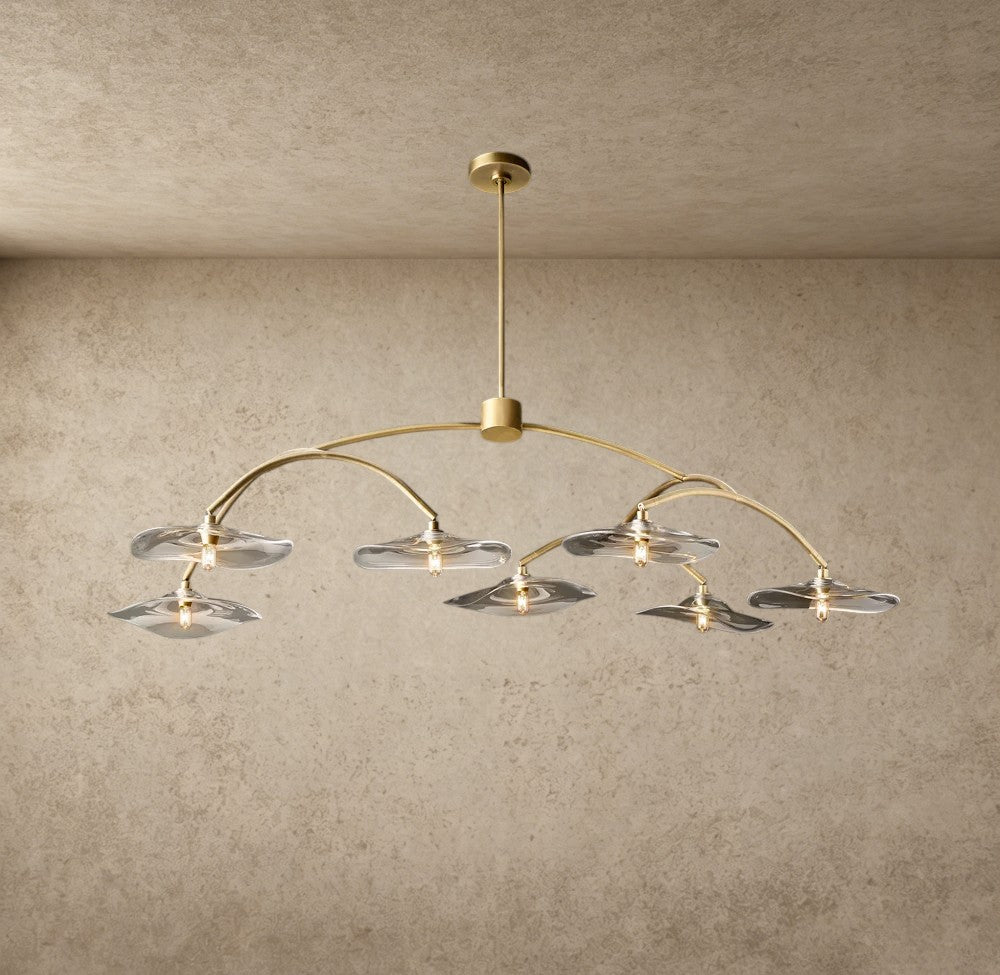 Lily Clear Glass Round Chandelier