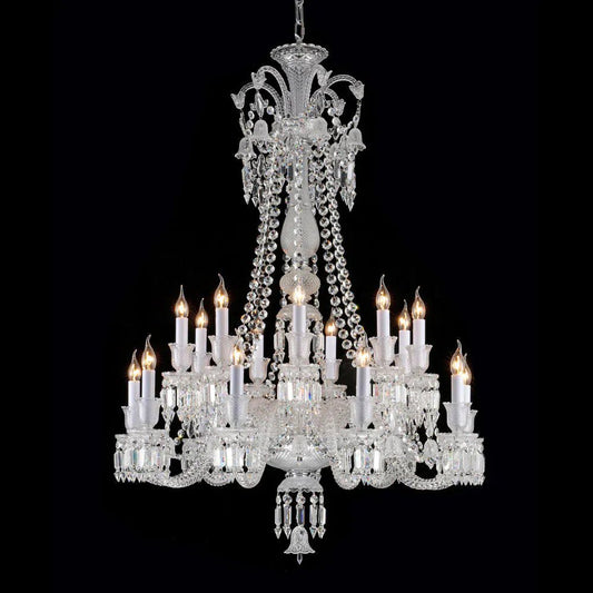 Long Neck Zenith Cristalloire Crystal Chandelier - GILDLAMPS
