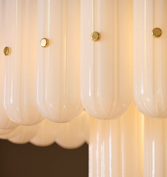 Lorna LED Double Tier Chandelier 25" 35" 46" - GILDLAMPS