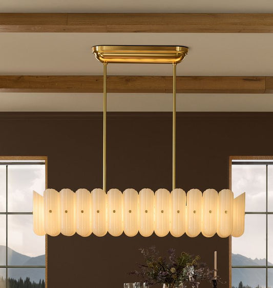 Lorna LED Linear Chandelier 55" - GILDLAMPS