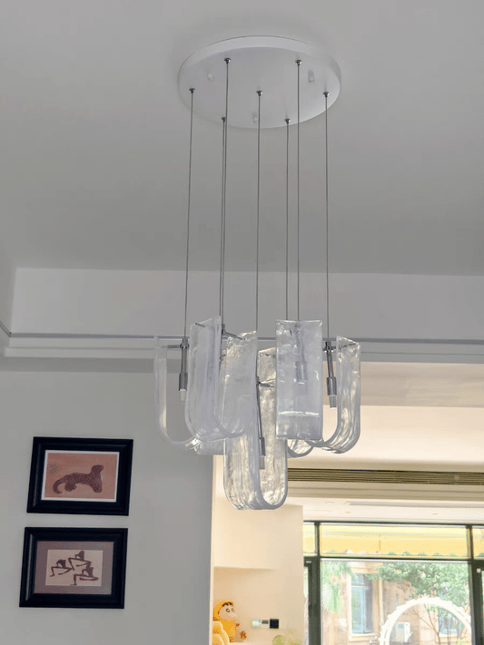 Luminous Waves Chandelier by Aurorae Lighting - GILDLAMPS