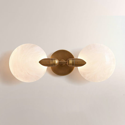 Lylo Textured Glass Double Wall Sconce - GILDLAMPS