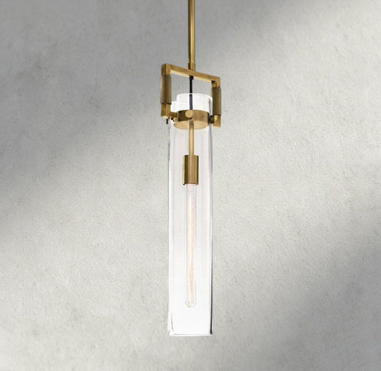 Machunst Glass Cylinder Pendant 12", 22" - GILDLAMPS