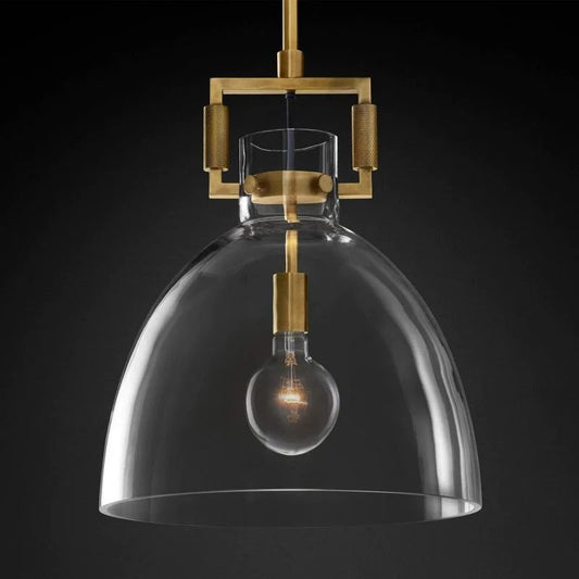 Mechanic Glass Cloche Pendant - GILDLAMPS