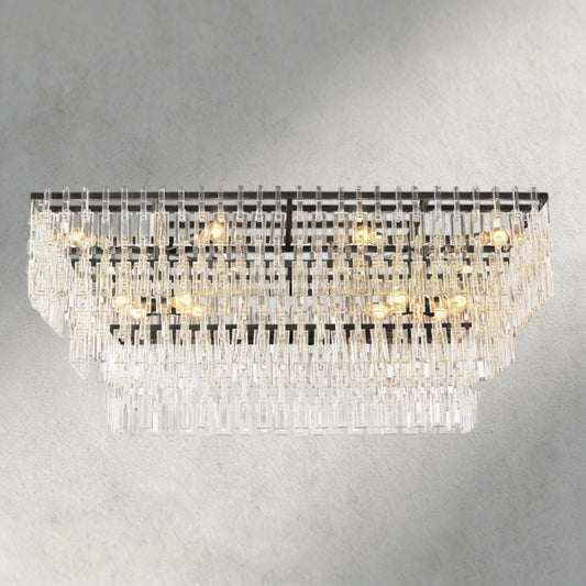 Merlyna Tiered Rectangular Chandelier 60", 72" - GILDLAMPS