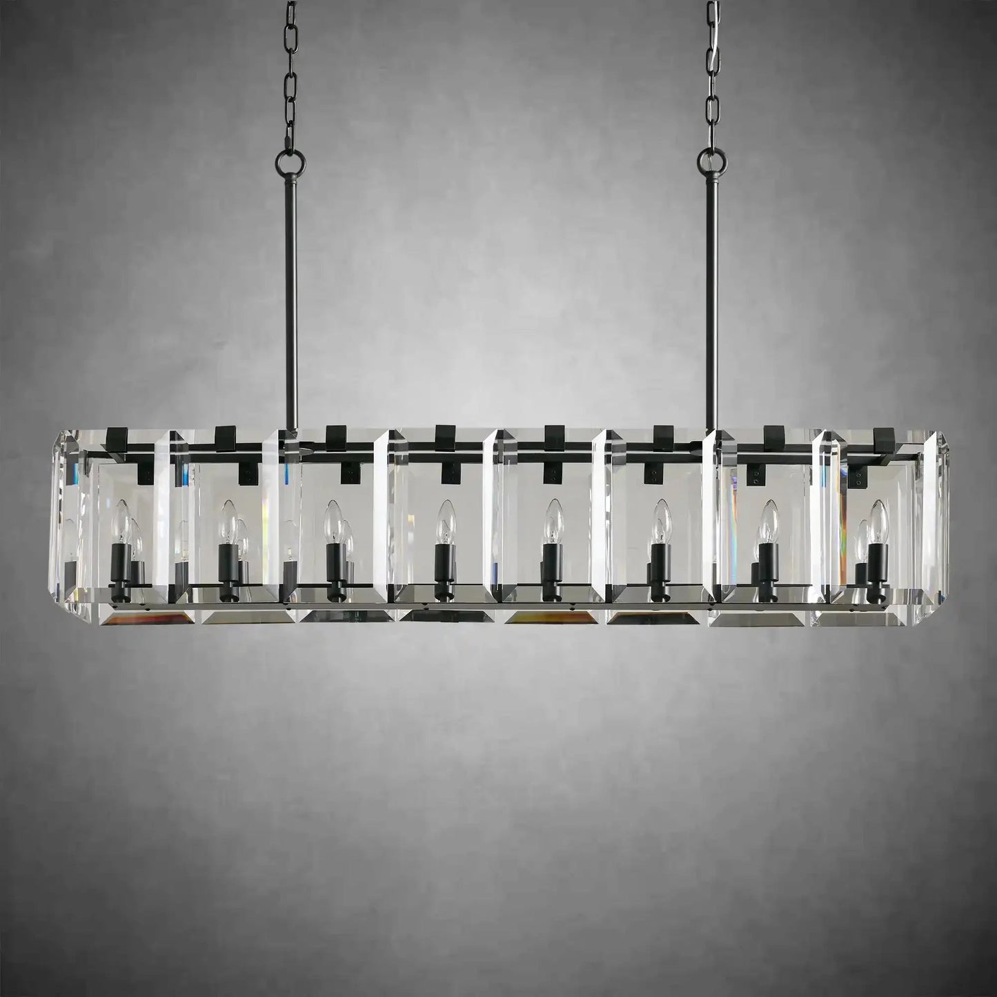 Modern Amaya Rectangular Chandelier - GILDLAMPS