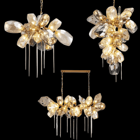 Modern Wine Glass Shape Chandelier Italian Light Luxury Light Fixture for Dining Room/Living Room - GILDLAMPS