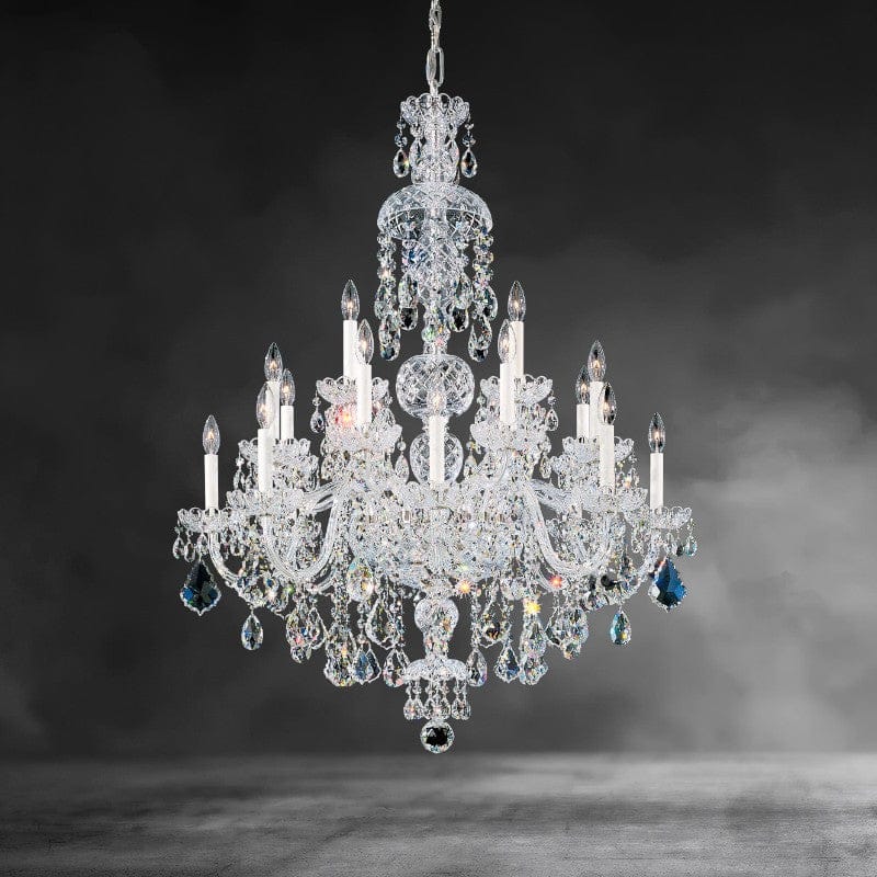 Oldie 25-light crystal chandelier 35 inch
