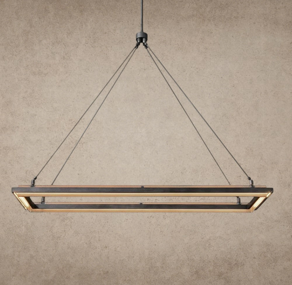 Peralta Rectangular Chandelier 48 inch, 62 inch