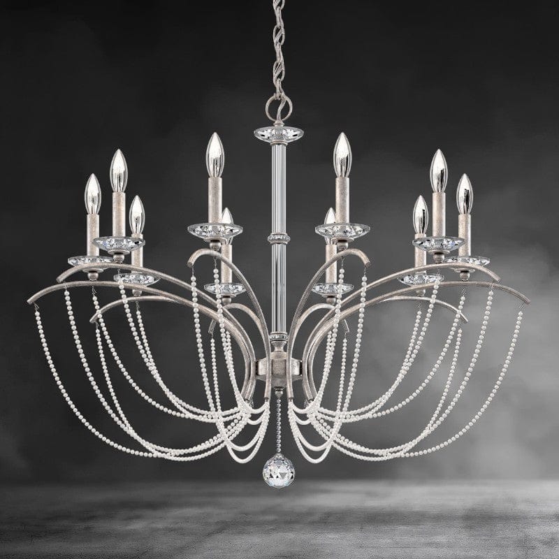 Priscilla Crystal Candlestick Chandelier 36 inch