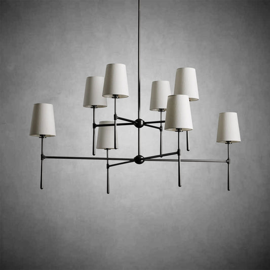 Rhodes 2 - Tier Round Chandelier - GILDLAMPS