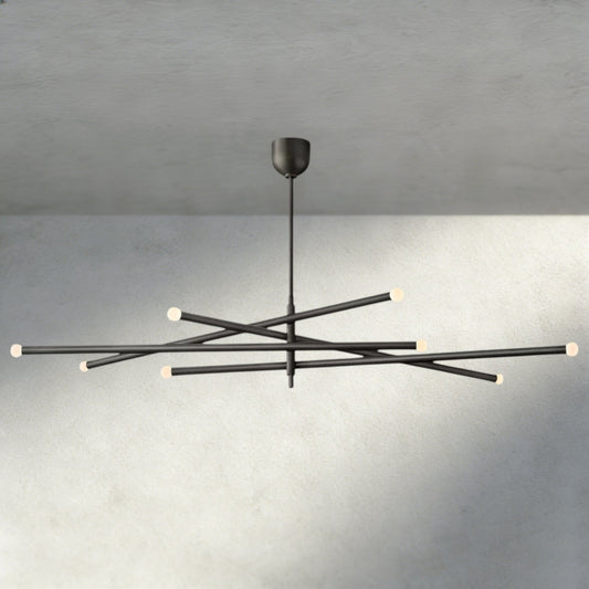 ROASI 8 - LIGHT MOBILE ORB CHANDELIER 53", 68" - GILDLAMPS